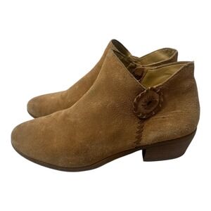 Jack Rogers Women's Suede Ankle Boots Tan Size 8.5M